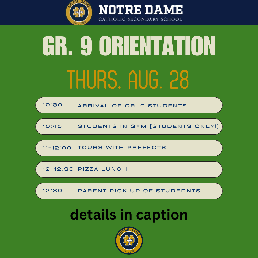 Grade 9 Orientation Day