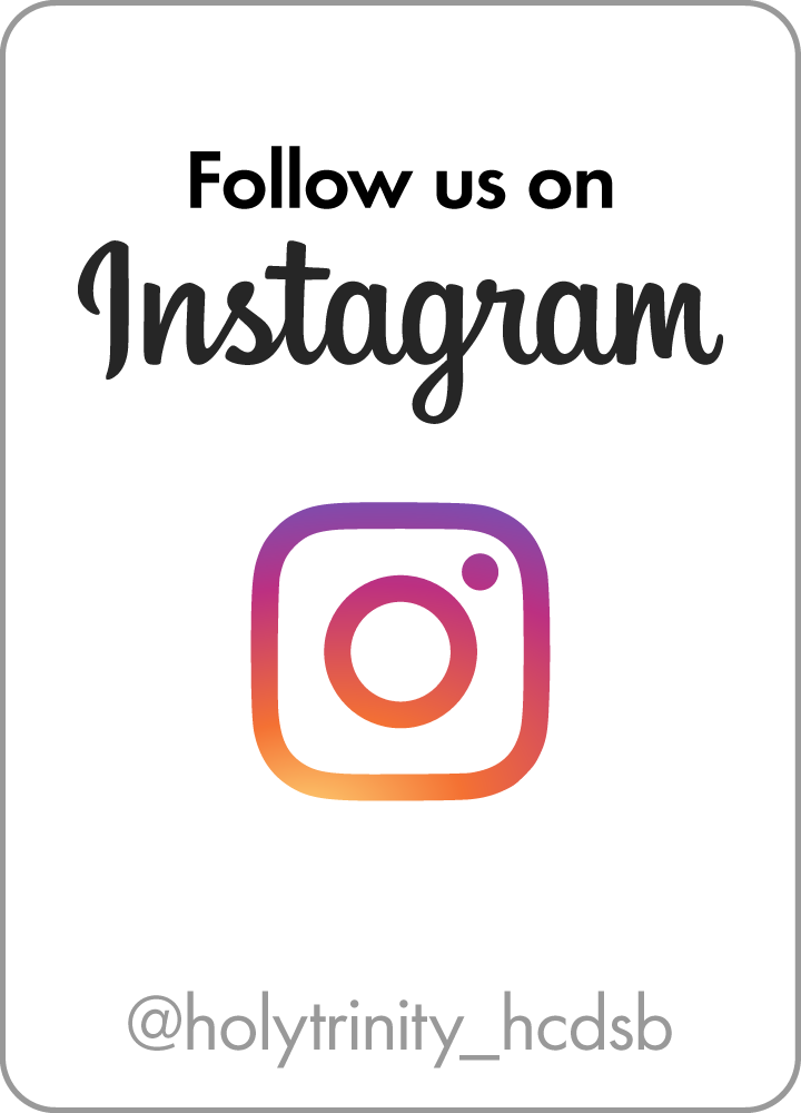 Follow us on Instagram holytrinityoak