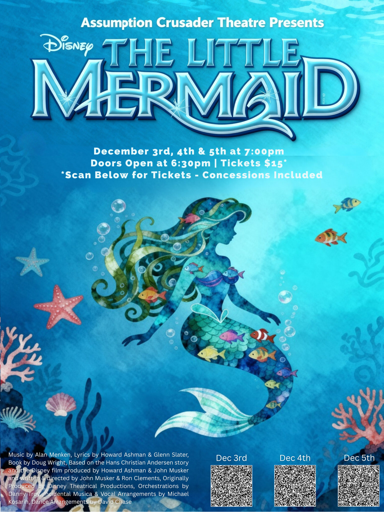 Dive Under the Sea with A.C.T.’s The Little Mermaid! | Assumption ...