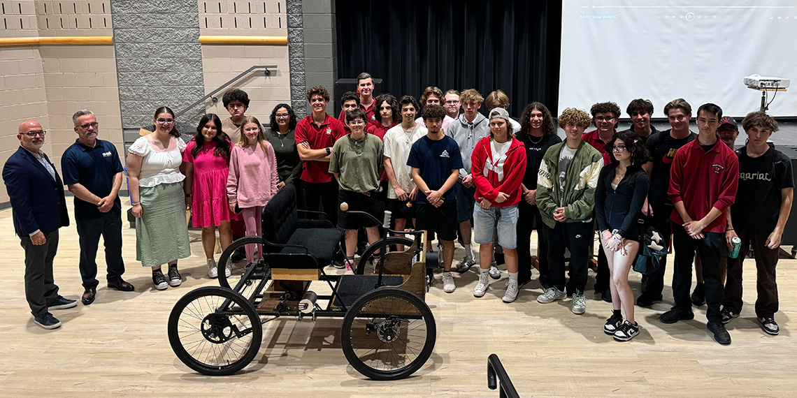 Students and Project REV quadricycle